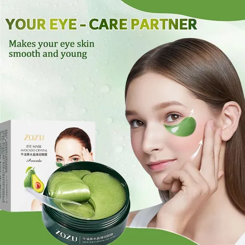 Mascarilla De Ojos De Hidrogel Con Aguacate Zozu 60 Unidades