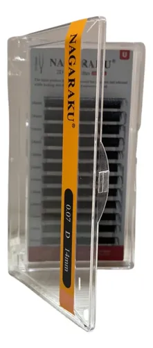 Kit Nagaraku Pestañas Tecnológicas 2d Uu 0.07 Largos 14 Y 15mm
