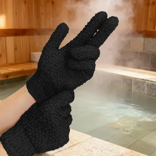 Guantes Exfoliantes Evridwear Con Mango Largo Y Textura