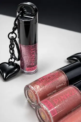 Gloss Labial Pink 21 Con Llavero