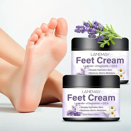 Crema De Lavanda Para Pies Y Talones Agrietados 2 Pc