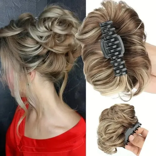 Extensión De Cabello Fluffy Messy Bun Clip