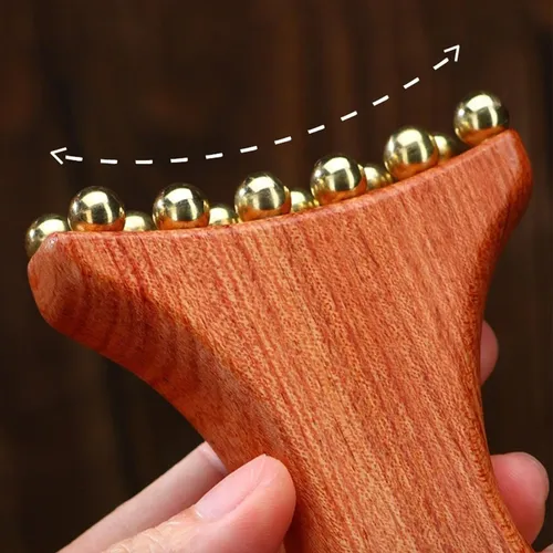 Gua Sha De Madera Para Terapia Facial Y Relajación ~~~