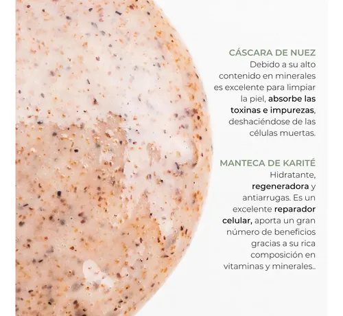 Exfoliante Corporal | Cáscara De Nuez Y Manteca De Karité
