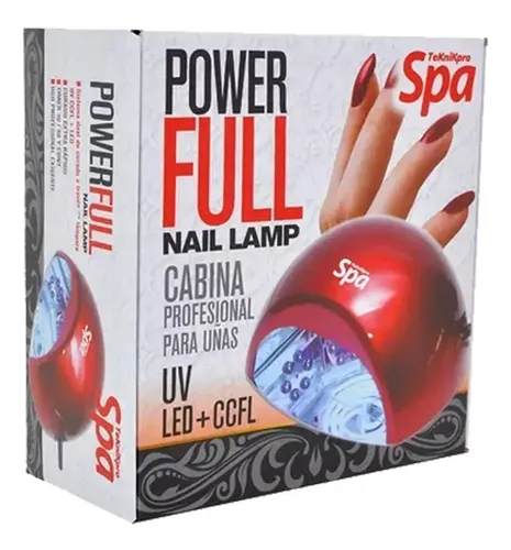Teknikpro Spa Cabina Uñas Ccfl Uv Led 15w Power Full Lampara