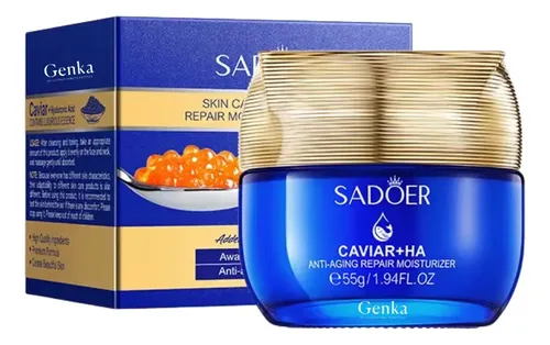 Crema Facial Con Caviar Y Acido Hialuronico 55gr Sadoer Todo Tipo De Piel Día/noche