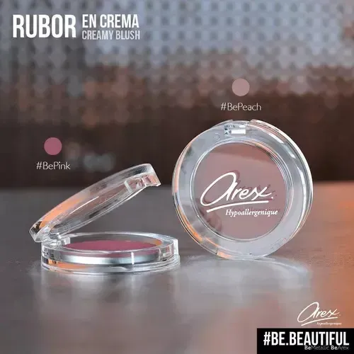 Rubor en Crema Arex Hypoallergenique BePink con Textura Aterciopelada
