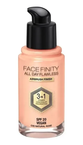 Max Factor Base De Maquillaje Facefinity All Day Flawless Tono C50 Natural