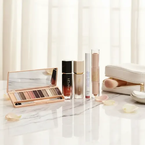 Set De Maquillaje Pink 21 Combo Con Paleta Y Labial