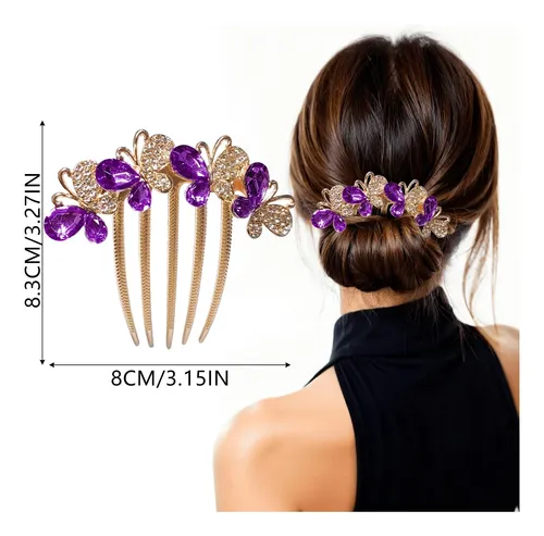 Paquete De 4 Peine De Novia Con Brillantespeines Para Gxs