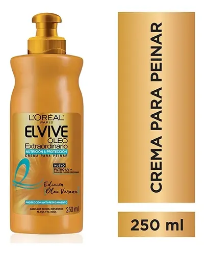 Crema Para Peinar Óleo Extraordinario Verano Elvive X250ml