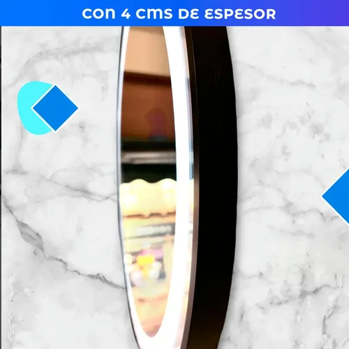 Espejo Pared Luz Led Tactil Luz Fría Cálida Neutra Con Usb