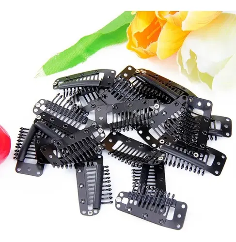 20x Negro 10 Dientes Broches – Peine Pinzas Horquillas De