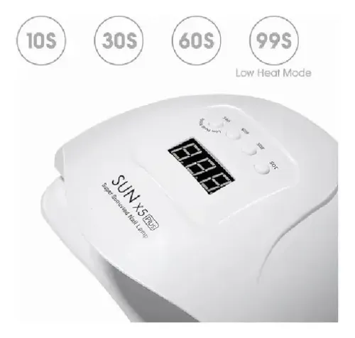 Cabina Uñas Uvled Sun X5 Plus 80w Display Potente Uñas Gel Color Blanco