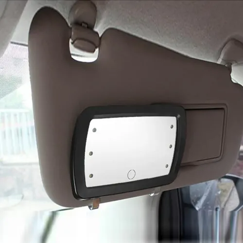 Espejo Solar Para Coche, 2 Unidades, Espejo Cosmético Para Maquillaje, Protección Solar, V