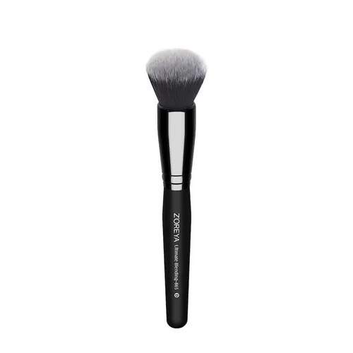 Set Brochas Maquillaje Negro Base Polvo Rubor Completo