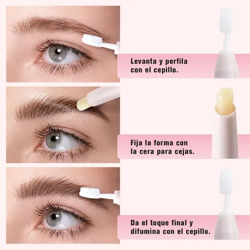Bolígrafo De Cera Natural Para Cejas Heci Beauty, Duradero Y Rosa Claro 0301606351870