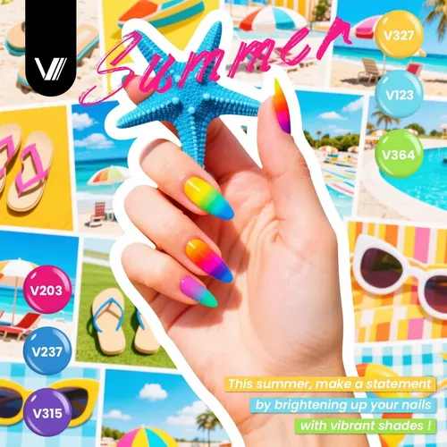 Set Esmaltes Gel Vanreesa 60 Pzas 55 Colores Kit Completo
