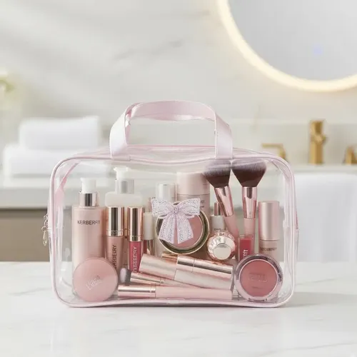 Set X4 Estuches Porta Cosmético Multiuso Maquillaje Luvina