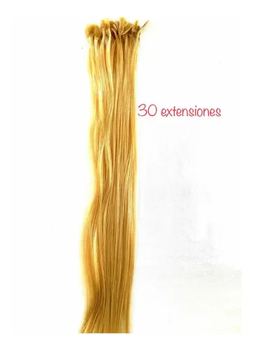 30 Extensiones Rubias De Cabello Natural De 65 Ms De Largo