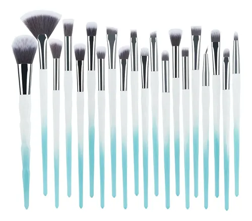 Set De 20 Brochas De Maquillaje Profesionales + Bolso