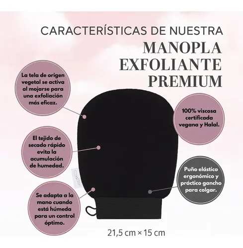 Guante Exfoliante Corporal Ducha Baño Piel Suave 2u