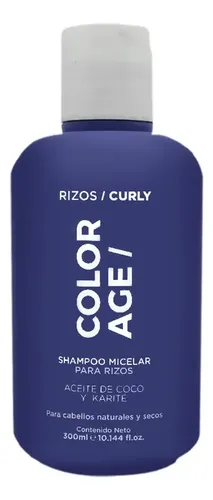 Shampoo Micelar Para Rizos Coco Y Karité Color Age X300ml