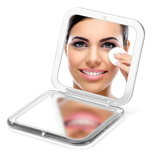 Espejo Compacto Omniro 3.5 Con Aumento De 1x/30x, Plateado