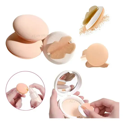 Esponja De Maquillaje 2 Piezas Mariposa Para Polvo Base