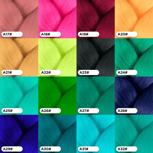 Extensiones Pelo Kanekalon Termico Jumbo Trenzas Africanas