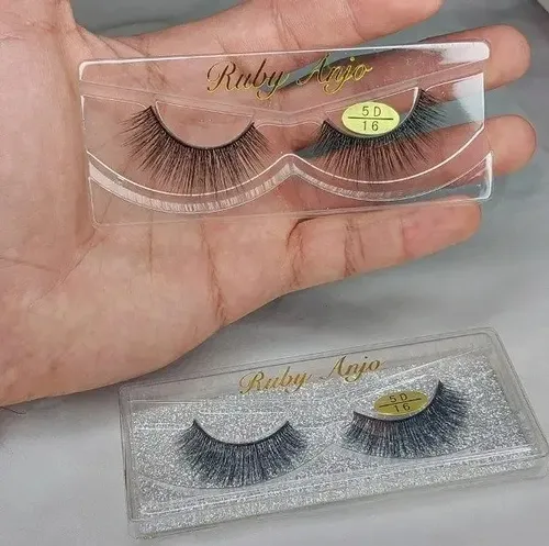 Extensiones de pestañas Ruby Anjo 004 color negro con curvatura de tipo MOD 16 x unidad x 2 unidades