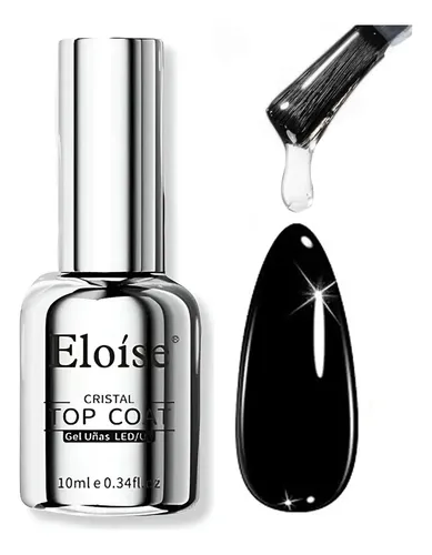 Esmalte Sellador Top Coat Cristal Semipermanente 10ml Uv Led Transparente Efecto Brillante