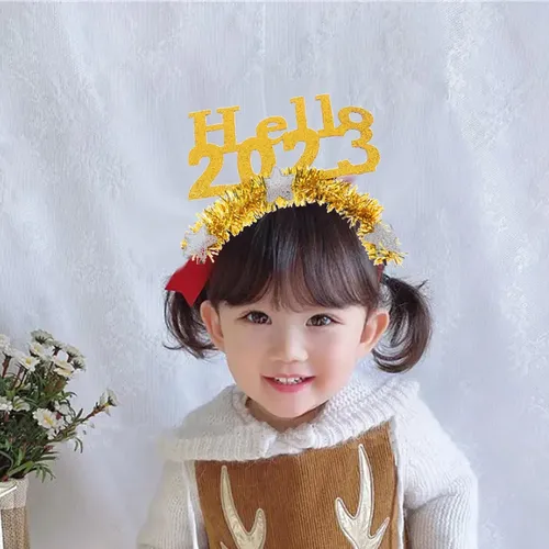 Diadema De Feliz Año Nuevo, Accesorio Para El Dorado