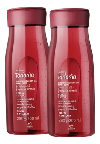 Jabon Liquido Gel Corporal Cereza Avellana X2 Tododia Natura