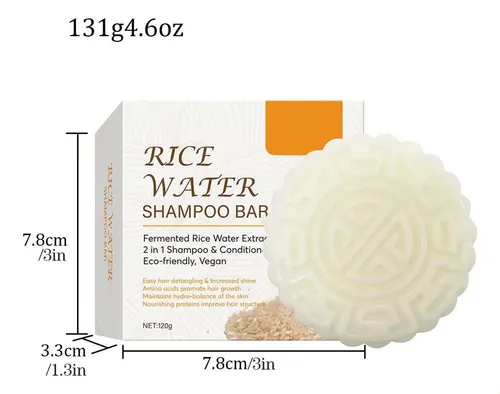 Champú De Arroz, Jabón, Cuidado Del Cabello, Hidratante Y Nu