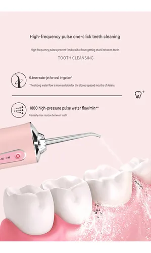 Irrigador Bucal Portátil Limpieza Dental