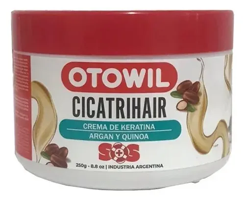 Baño De Crema Cicatrihair Keratina, Argán Y Quinoa X 250gr