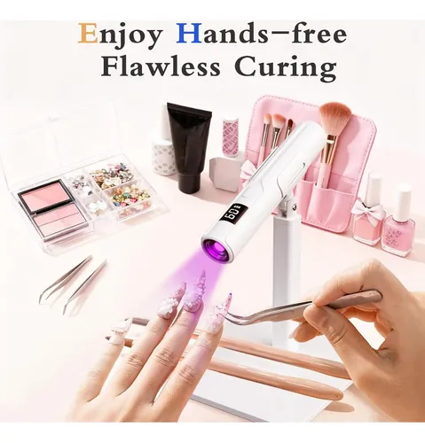 Lámpara Uv De Uñas Mejorada Con Soporte Premium