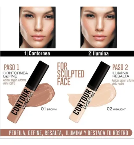 Corrector Contour Correcting Concealer Para Contouring Idi