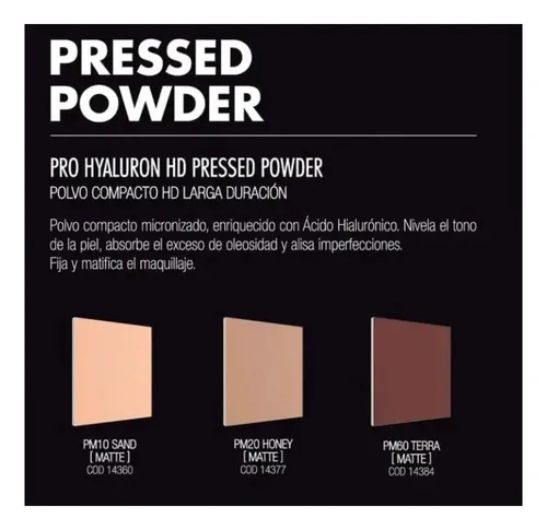 Polvo Compacto Hd Pro Hyaluron Pressed Powder Idraet 10g