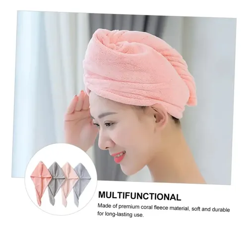 Set De 4 Gorras Para Secador De Pelo Toalla De Secado