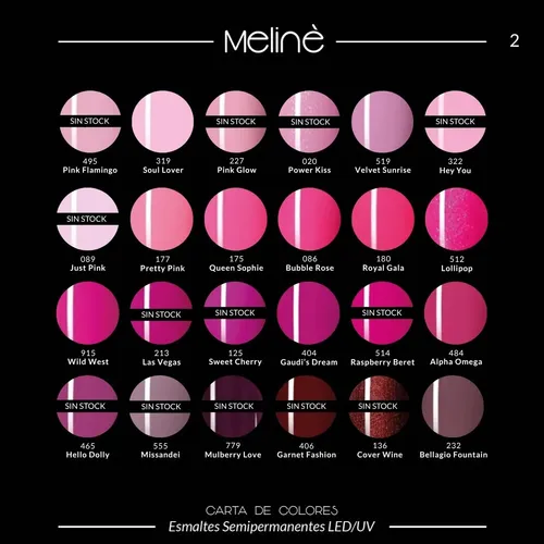Kit X10 Esmaltes Semipermanentes Gel Uv/led Meliné