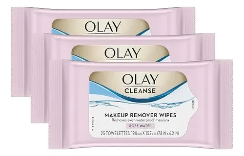 Olay Toallitas Desmaquillantes Agua De Rosas 75 Unidades 3