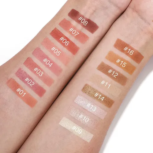 Paleta 16 Tonos: Contorno, Rubor, Bronceador Set1