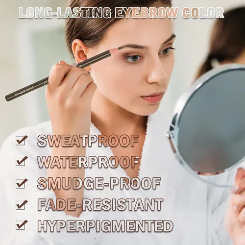 Kit De Maquillaje De Cejas Impermeable Kaiqikaixi 6 Piezas