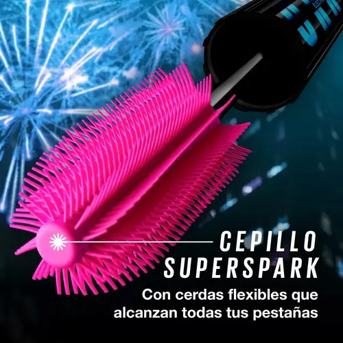 Mascara De Pestañas Lash Firework Electro Black Maybelline