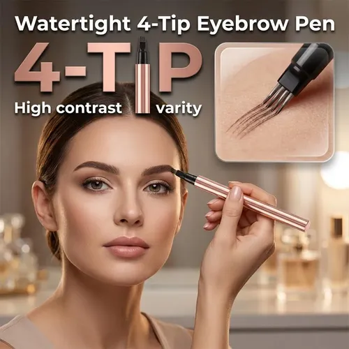 Microblading Eyebrow Pen 4-tip Light Brown