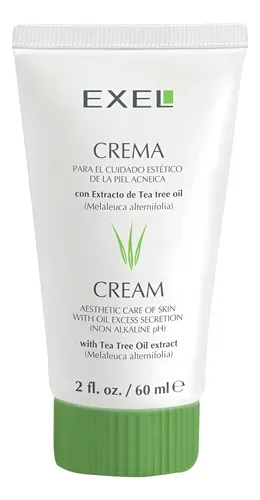 Crema Tratamiento P/ Acne Y Piel Grasa Tea Tree Oil Exel 60