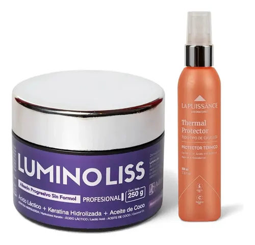 Alisado Lumino Liss 250ml + P.termico 100ml La Puissance