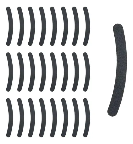 Lima Negra Banana Para Manicura Pulir Uñas 100/180 Pack X25